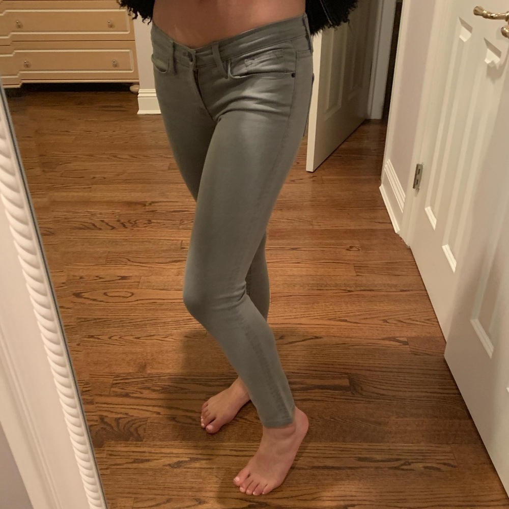 Frame denim le skinny de Jeanne cropped gray